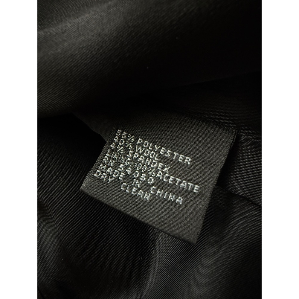 Anne Klein Suit Black Wool Blend 3-Button Blazer Jacket 12P Petite - Picture 5 of 14